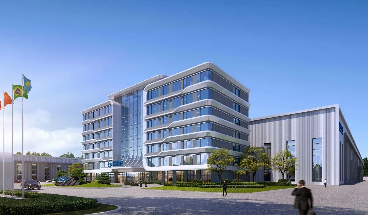 Fachada principal del edificio central de la nueva planta de Chishou de Zhejiang Xintongda Special Steel