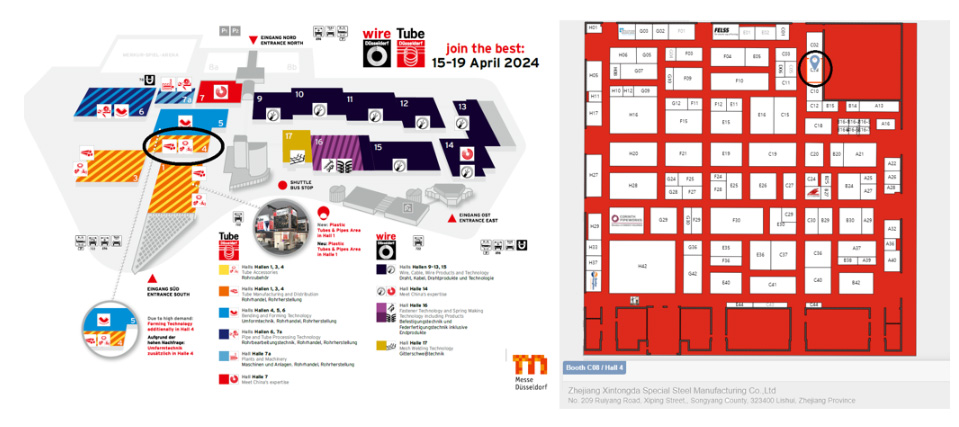 Nuestro stand es el 4/C08 en la Feria del Tubo de Düsseldorf, del 15 al 19 de abril de 2024