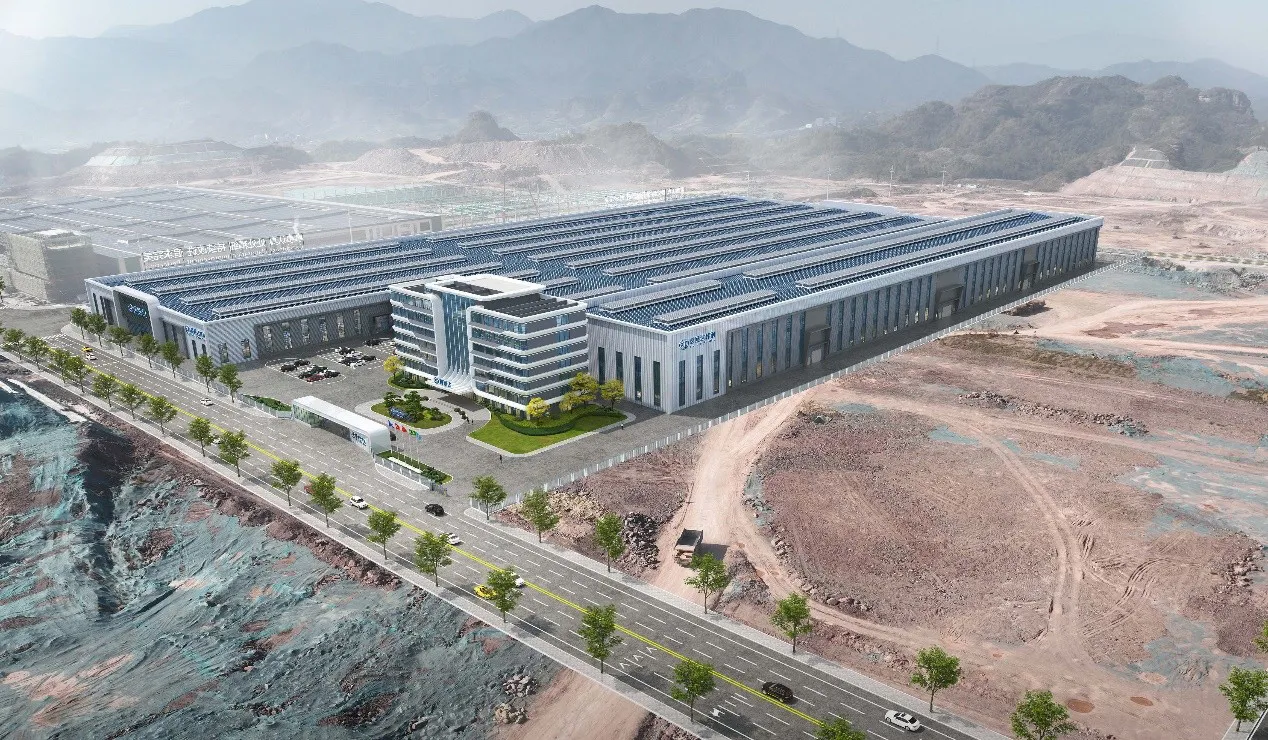 Vista aérea de la nueva planta de Chishou (Songyang) de Zhejiang Xintongda Special Steel